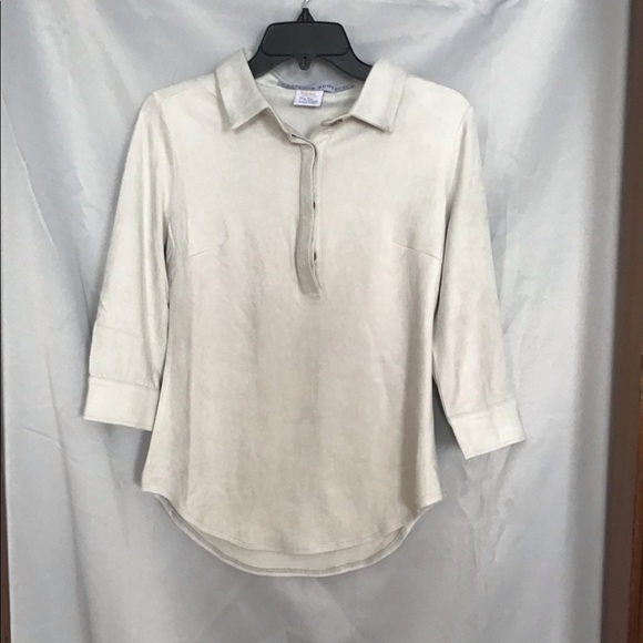 Gretchen Scott Designs suede top NWT - Picture 1 of 7